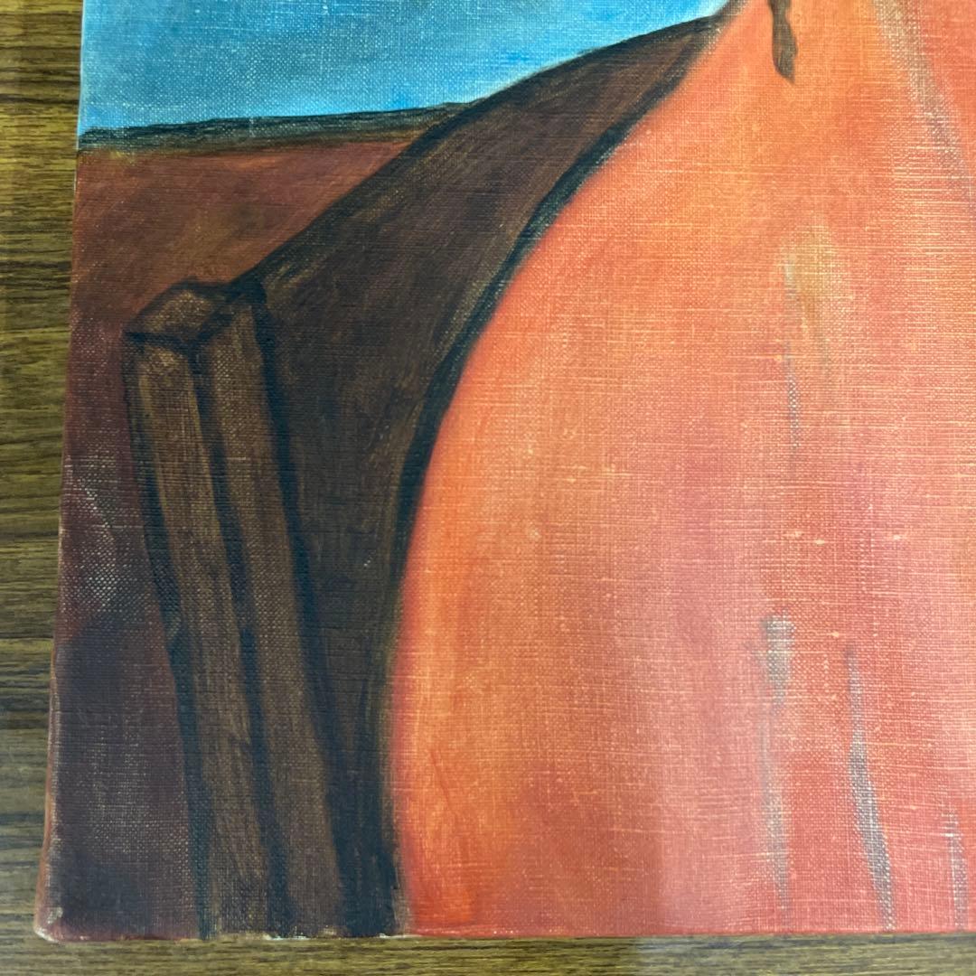 【油絵・模写・原寸大】モディリアーニ『おさげの少女』(P12号、額付き)