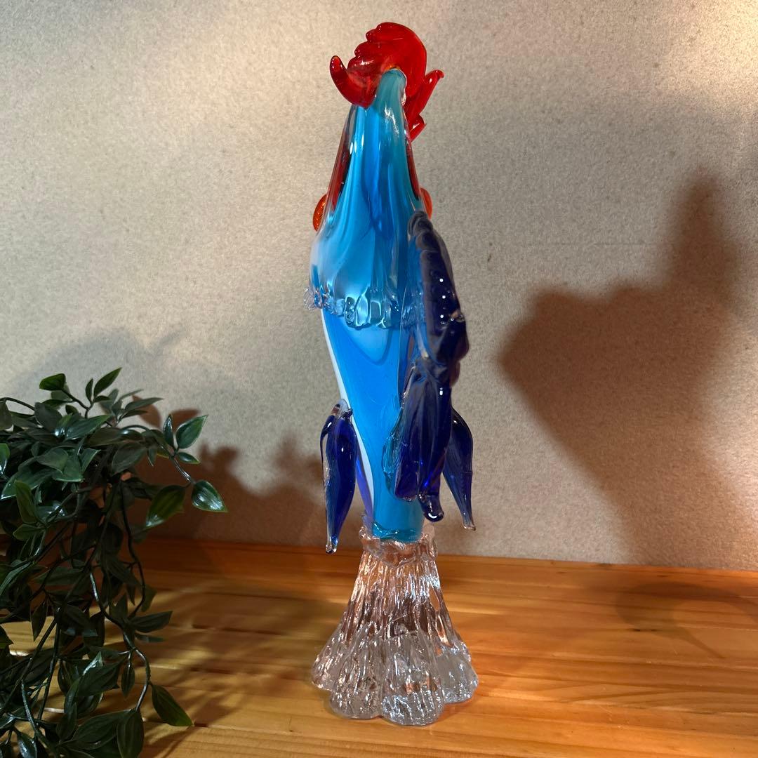 Murano Glass 鳥のオブジェ ヴェネチアンガラス ムラーノガラス 鶏