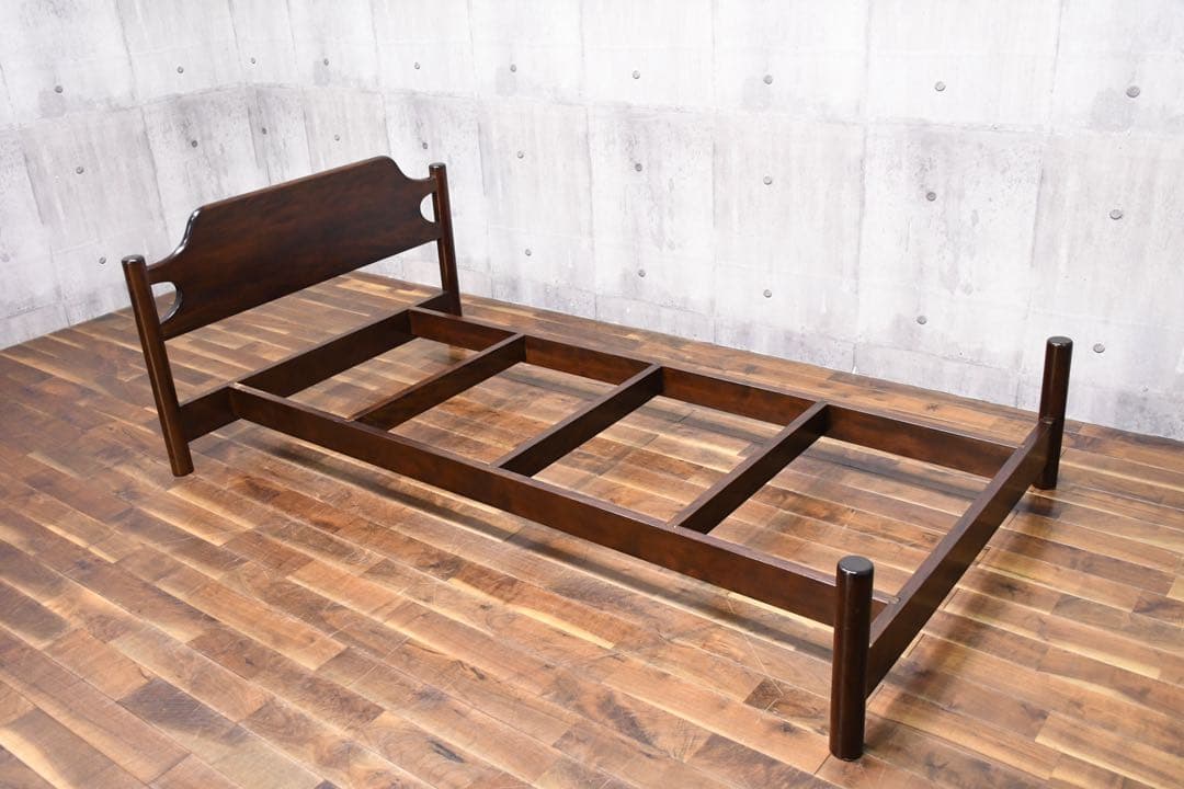 EFK68 松本民芸家具 希少 637型 S/シングルベッドフレーム 約50万