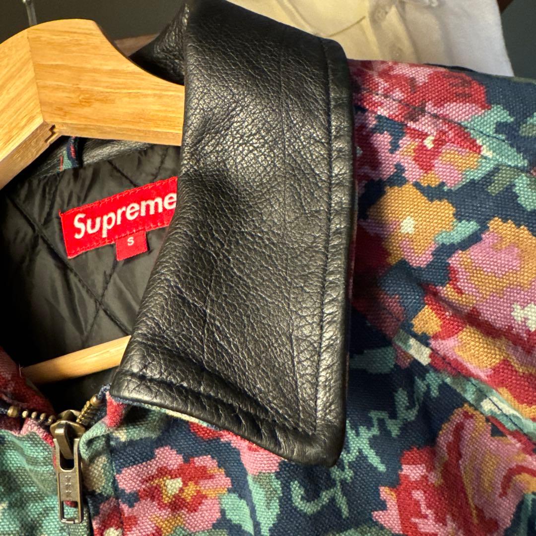supreme Leather Collar Work Jacket Sサイズ