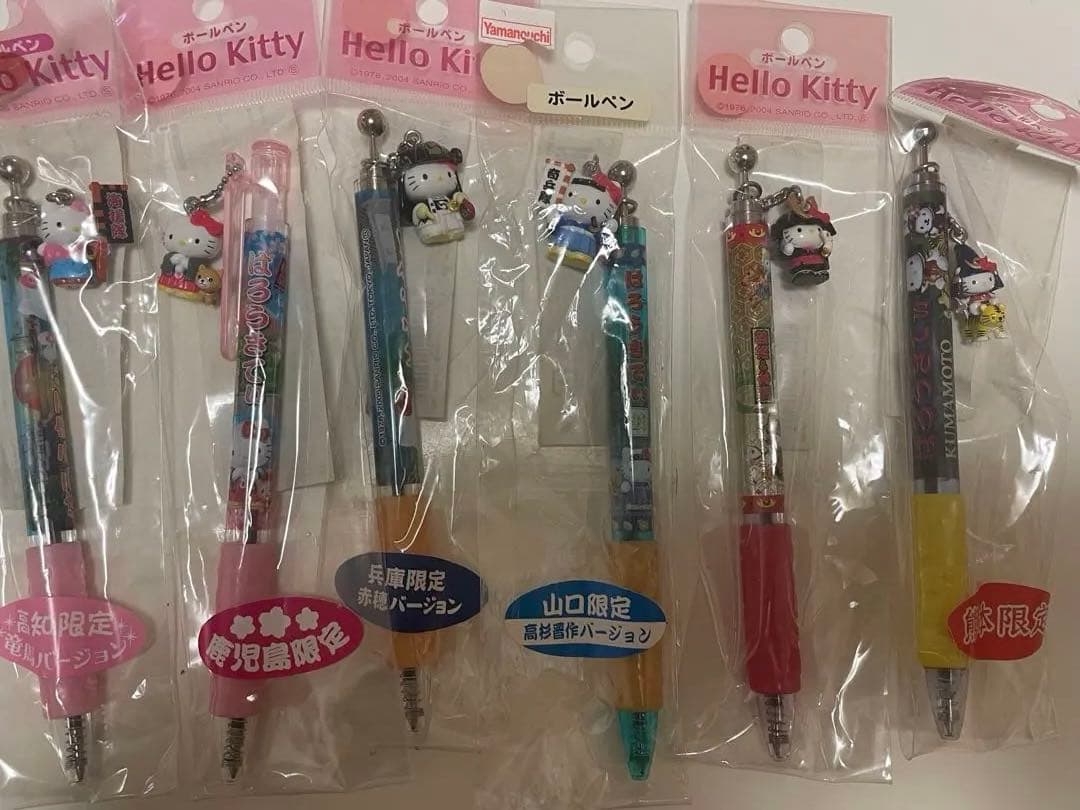 激レア　ご当地キティ　歴史上人物　ボールペン　6本セット