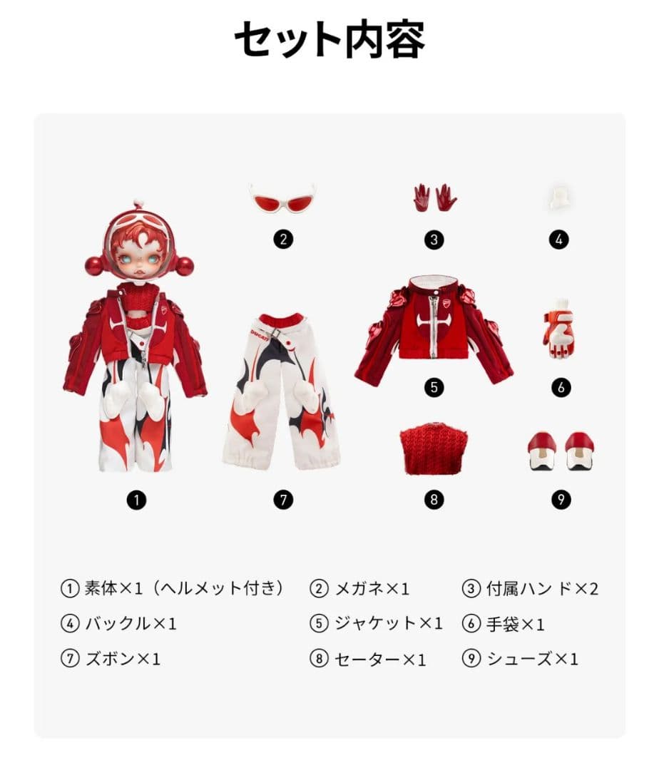 スカルパンダ× DUCATIコラボ 1/6 フィギュア★シュリンク付き★