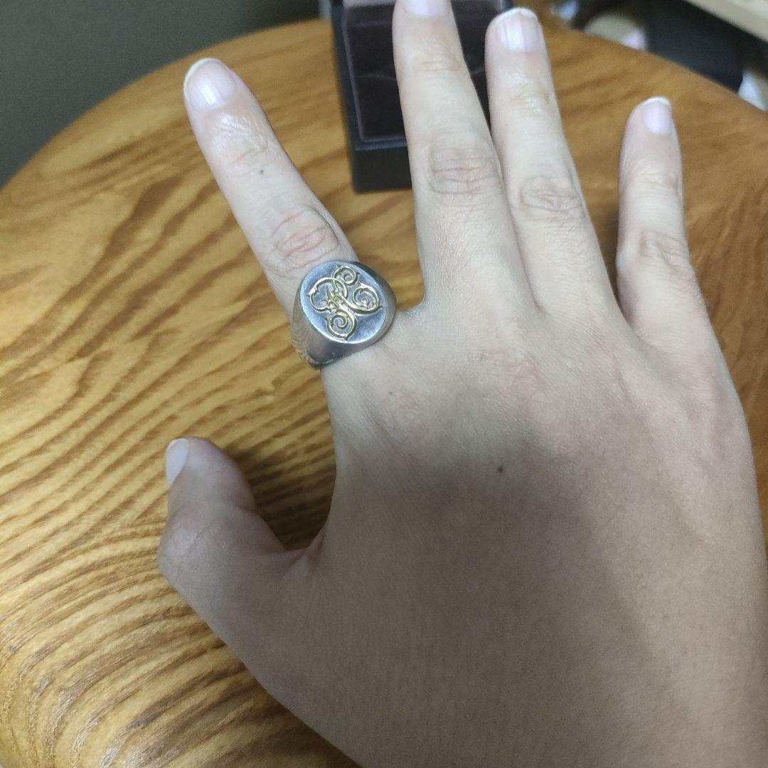 PEANUTS&CO. Signet リング 925 K18 size21号