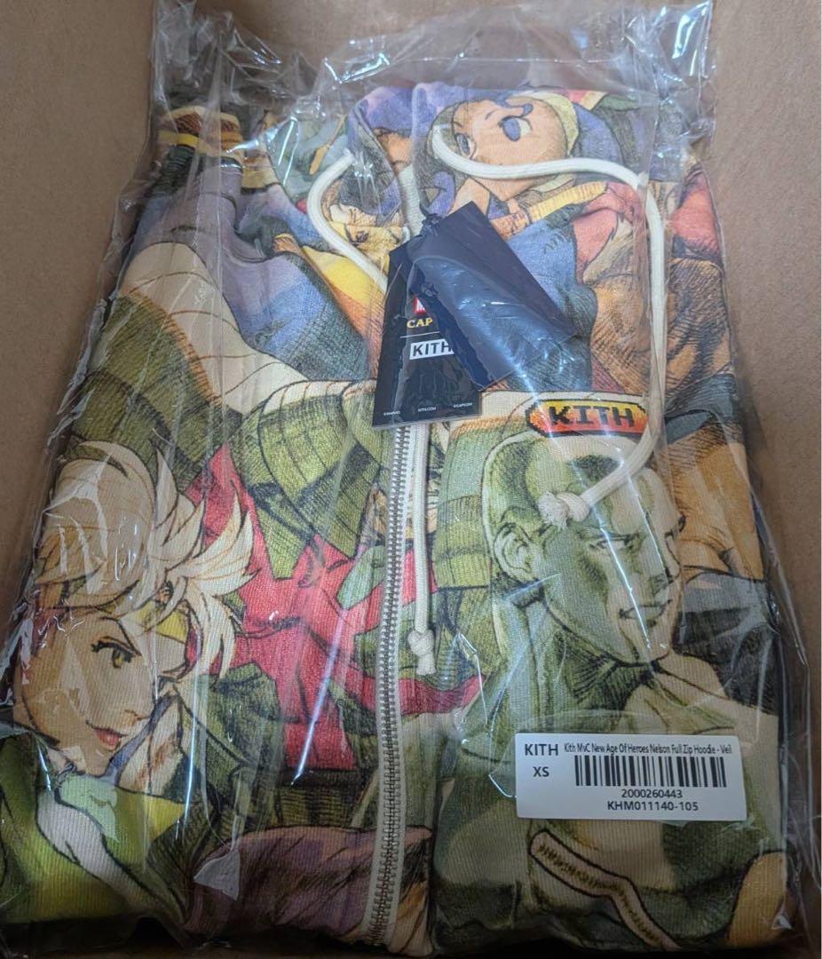 【新品】Kith×マーベル×カプコン フルジップパーカー XSサイズ