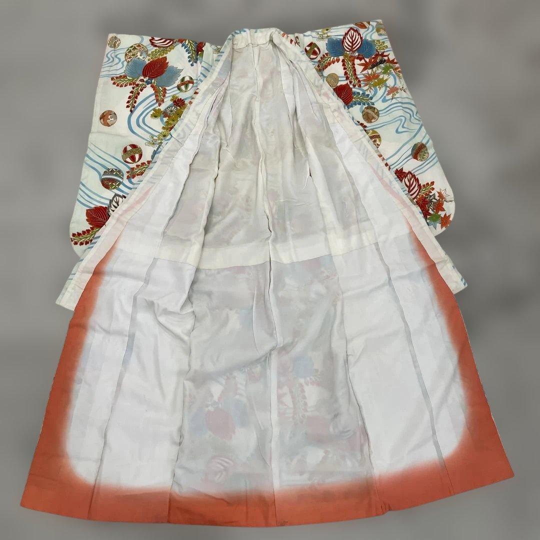 七五三　7歳着物 アンティーク着物【K7-16】