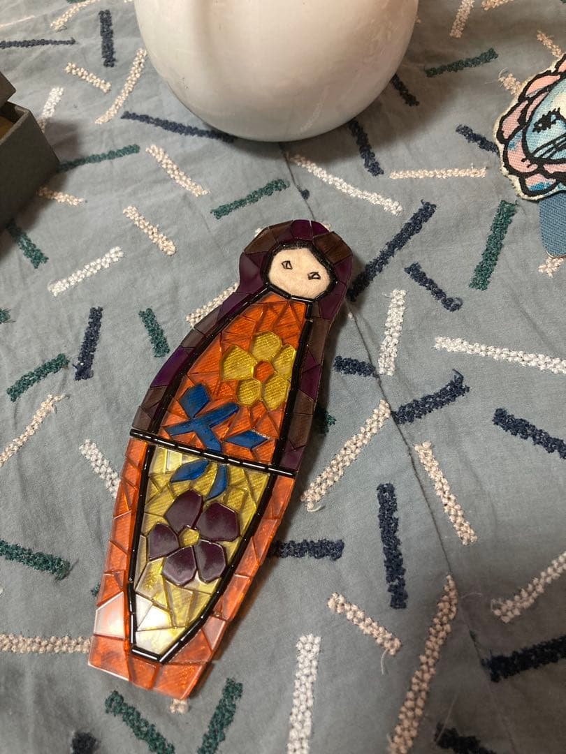 mina perhonen 希少　マトリョーシカ　ブローチ大　新品　コサージュ