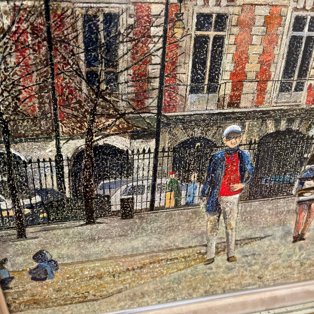 【更に値下げしました】絵画《昼のヴォージュ広場(パリ)》