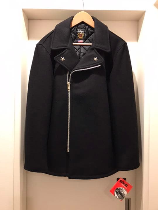 ジャケット・アウター Schott Wool W Riders Jacket Navy 38