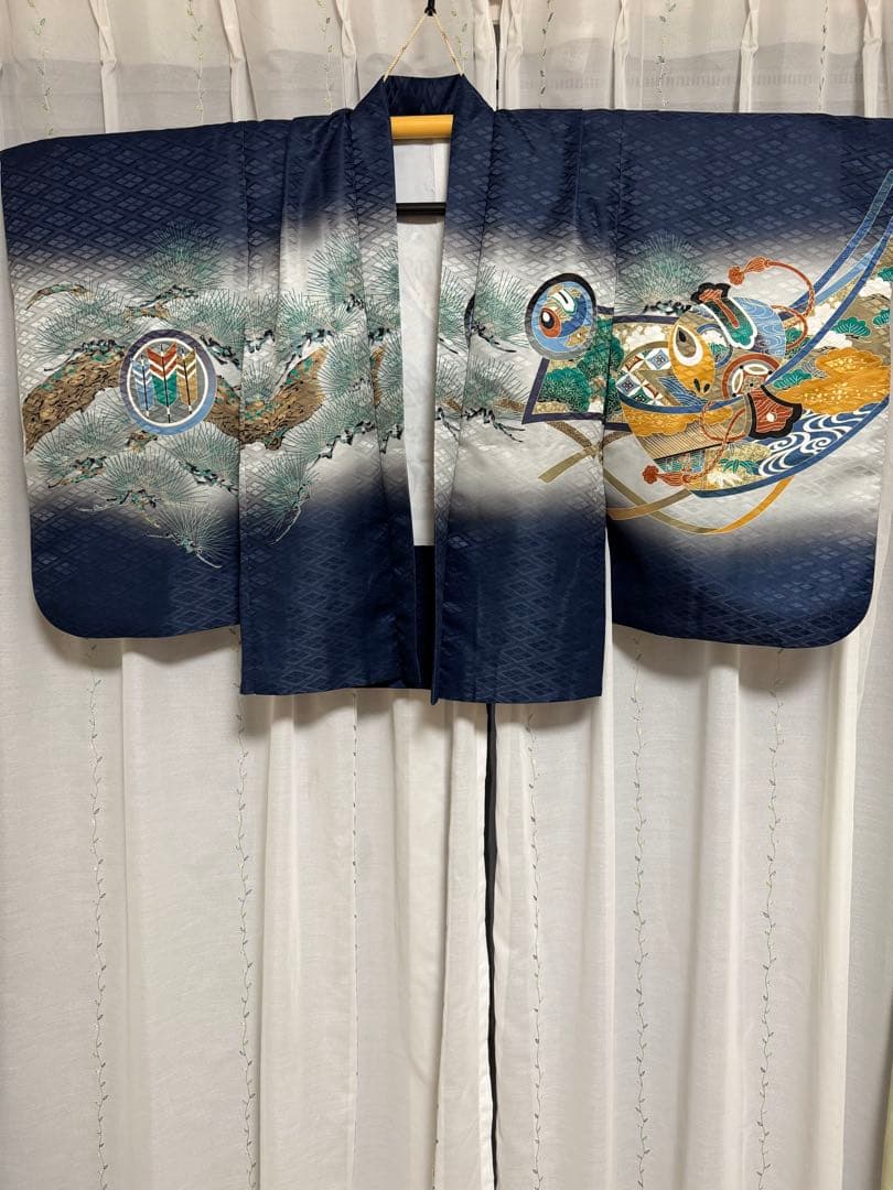 【肩・裾上げ済】七五三 男の子 着物 5歳 フルセット