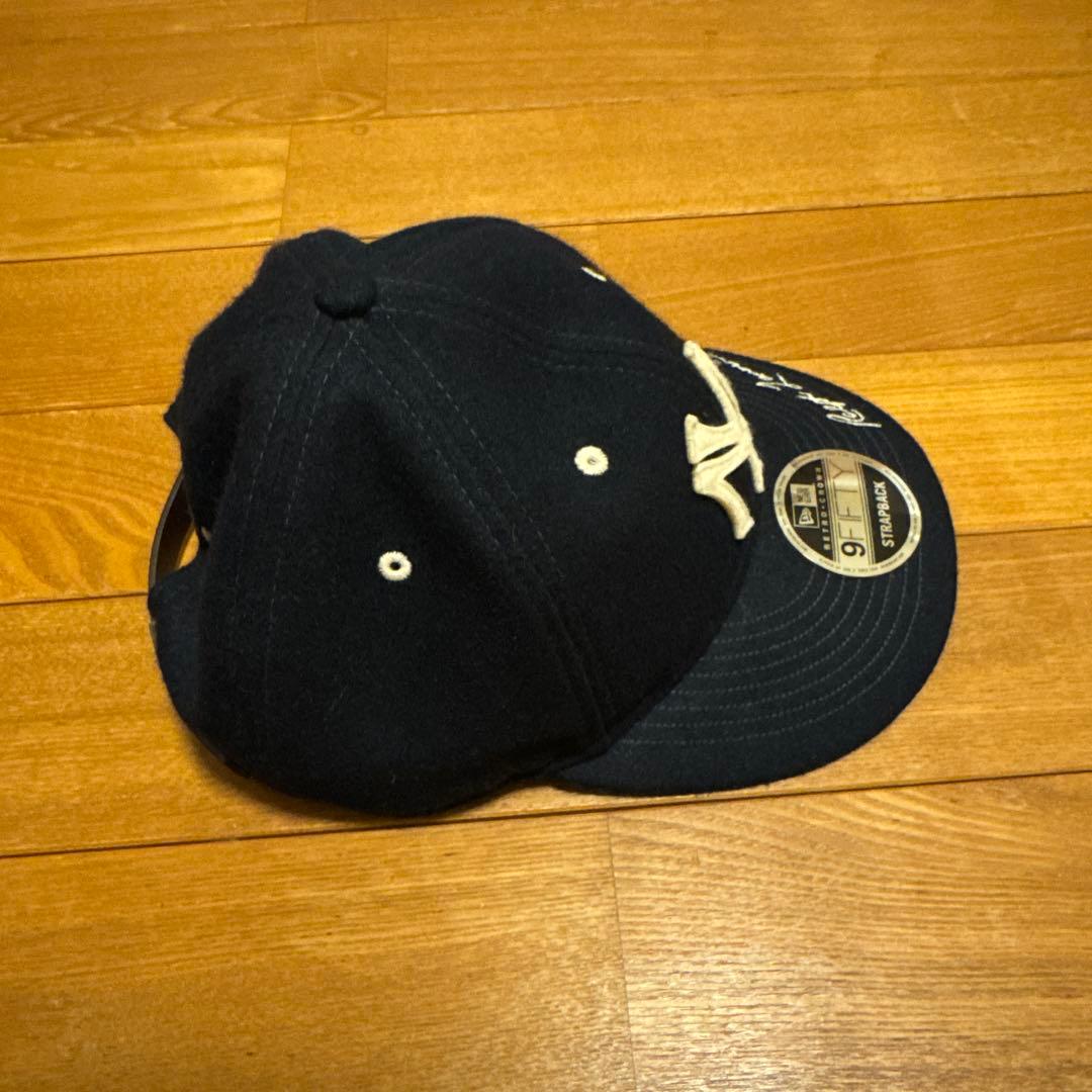 ポロラルフローレン×ニューエラ×ヤンキースコラボ　ウールキャップ　ネイビー