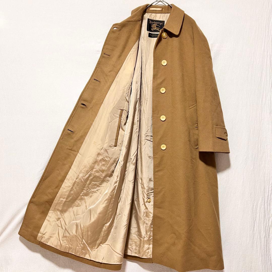 バーバリー ロングコート カシミヤ ウール バルマカンコート チェスターコート