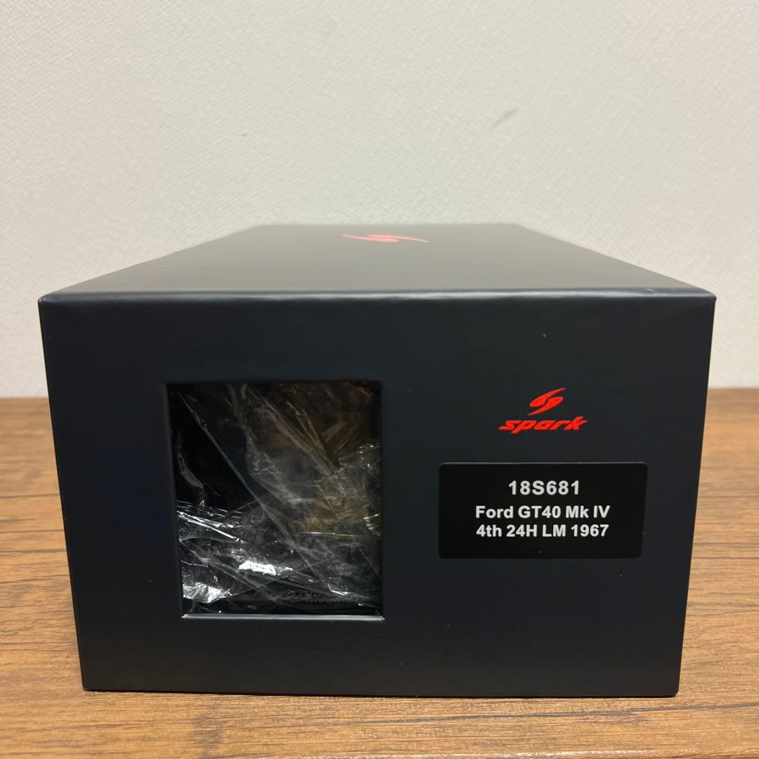 【絶版！】spark 1/18 Ford GT40 Mk IVスパーク