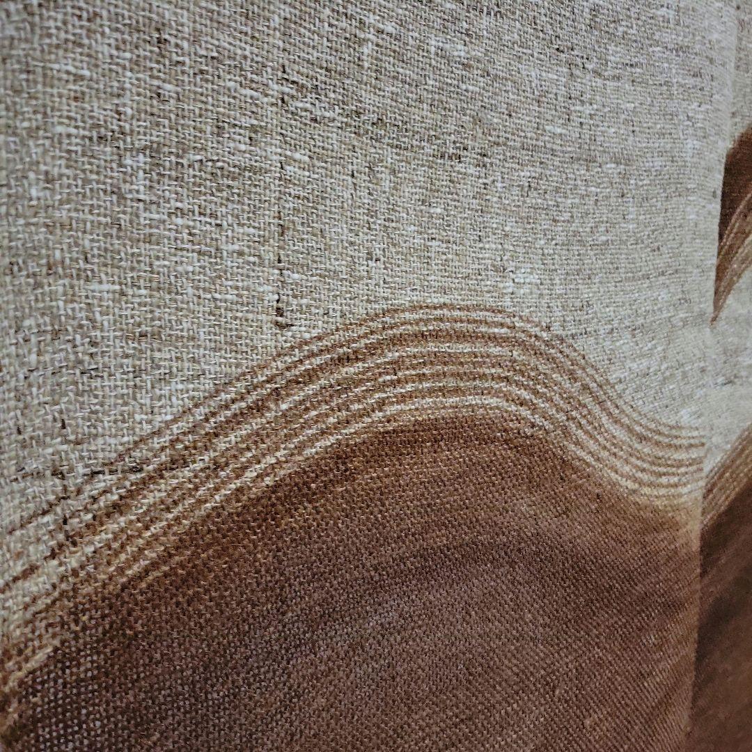 新品　万葉舎　麻　柿渋染め　手染め　のれん