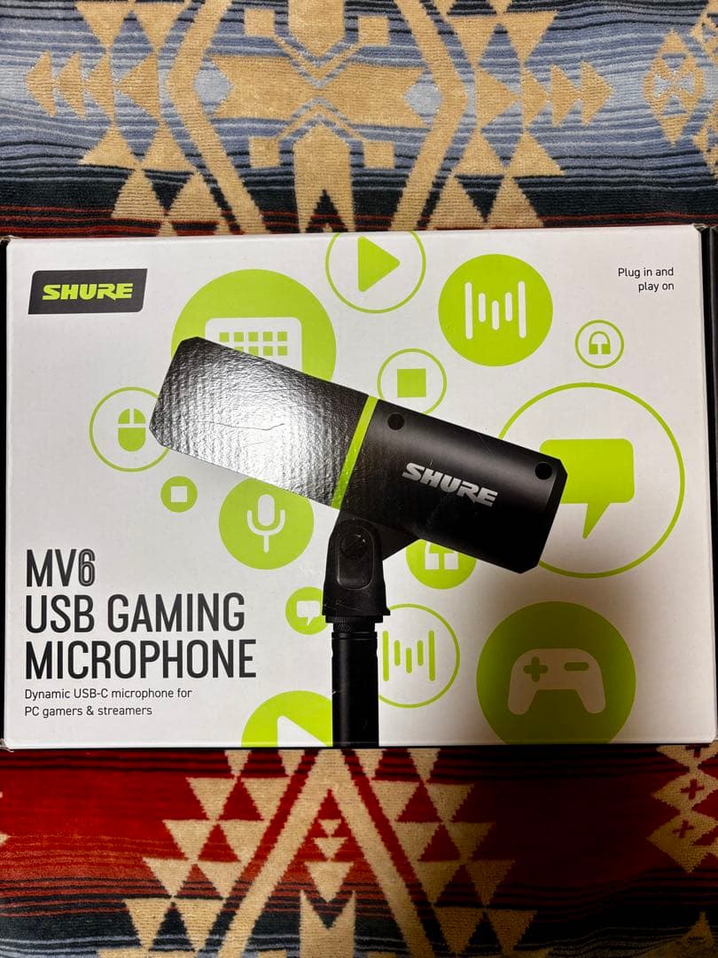 新品未使用 SHURE MV6 USB Gaming Microphone