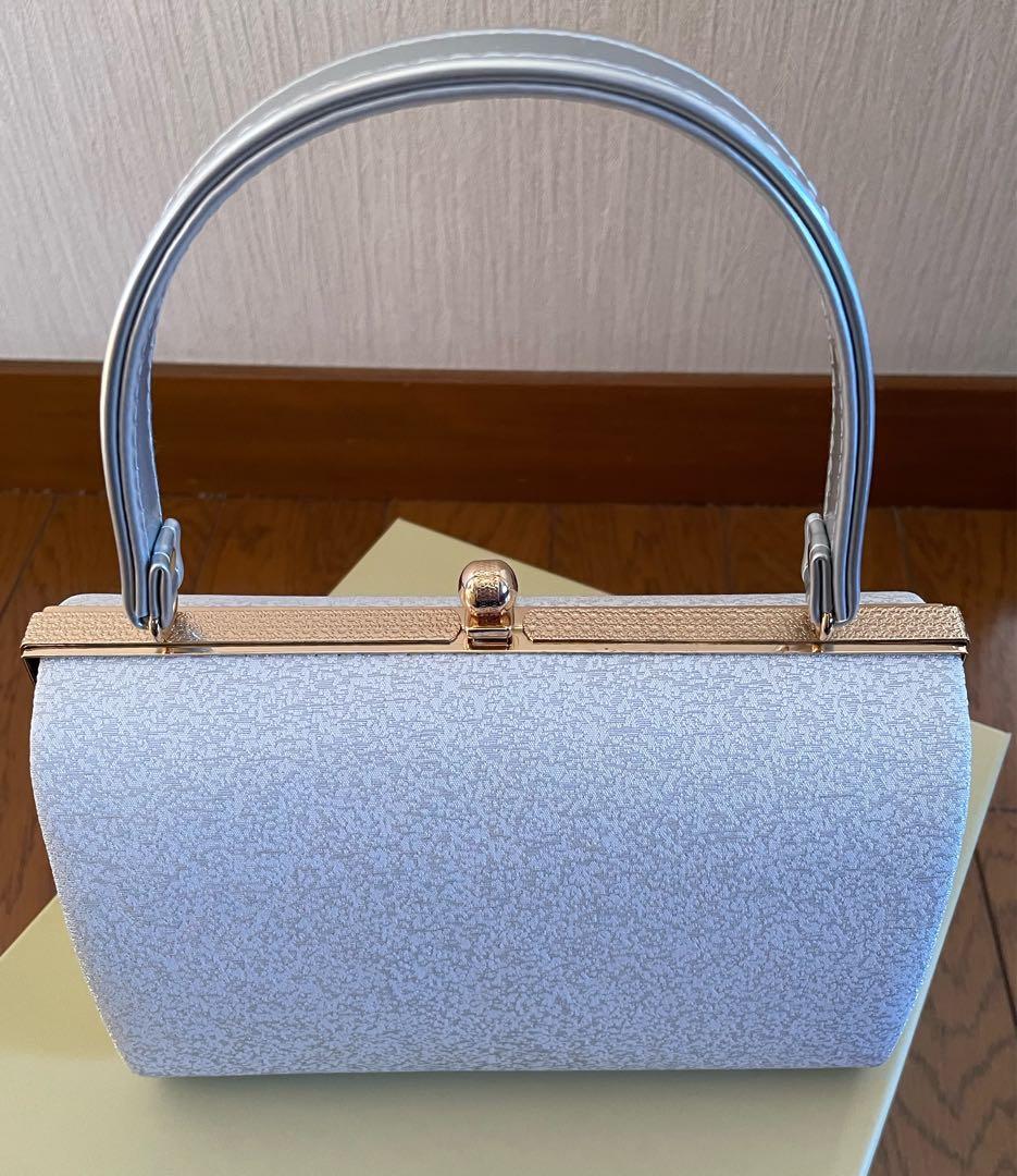 【美品】草履バッグセット silver （草履LLsize）
