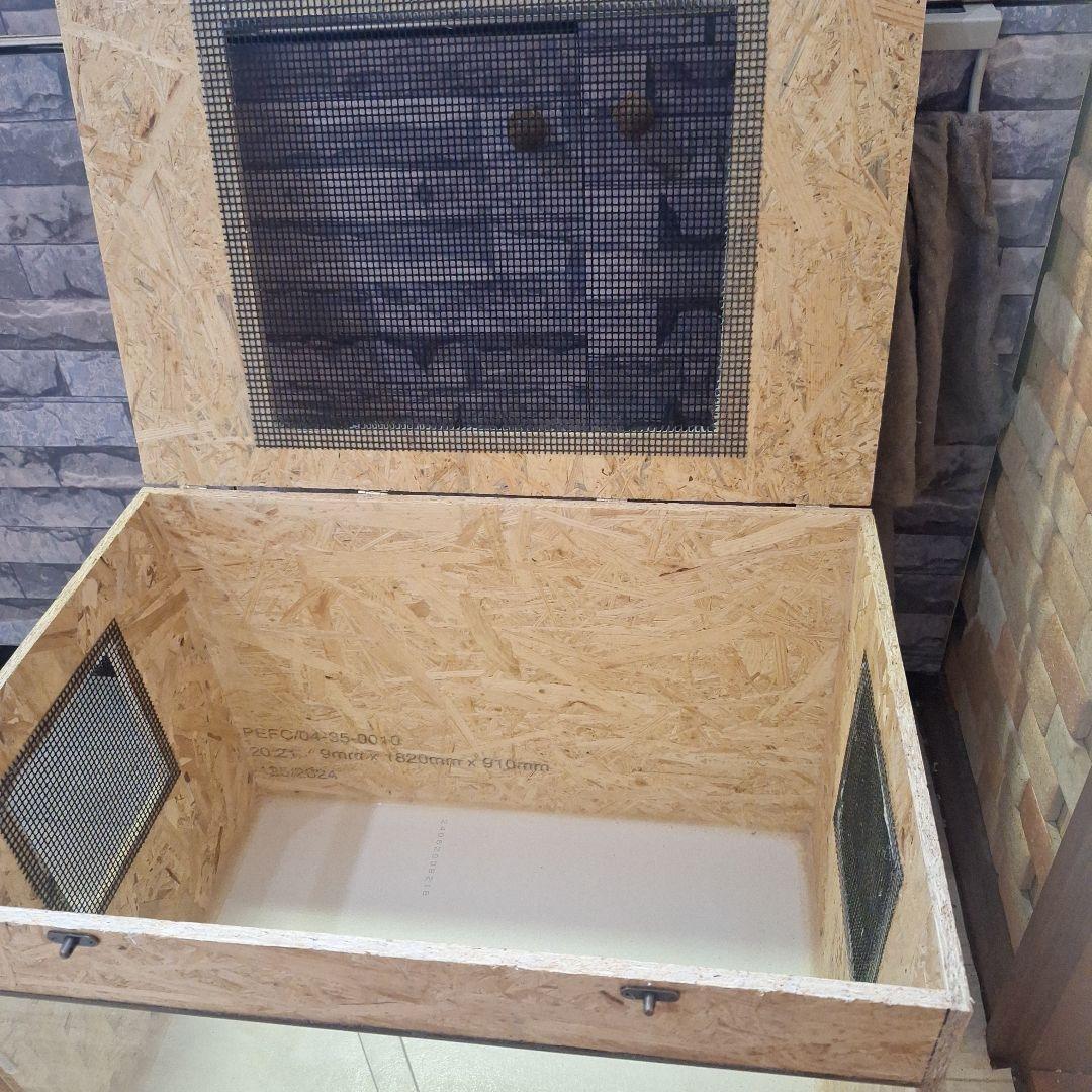 くるみ　コスパ重視！OSB木製大型ケージ(未使用)