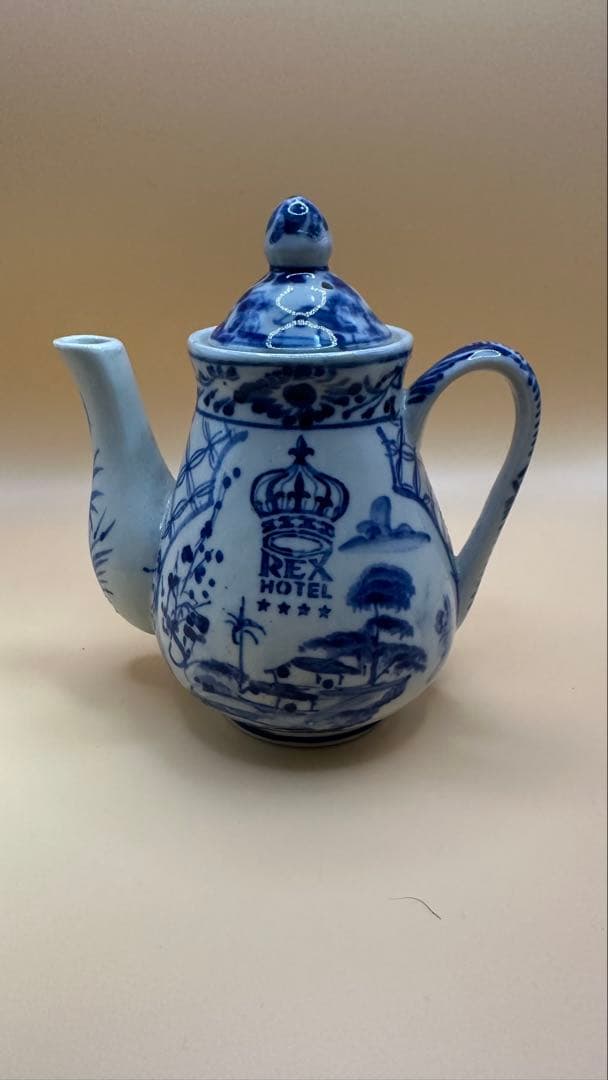 レックスホテル食器、コーヒーポット、クリーマー、シュガーポット，ナッツ皿のセット