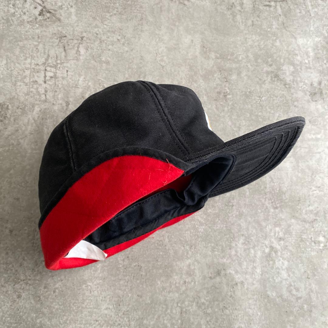 90s カーハート イヤーフラップ 耳当て キャップ USA製 黒 XL