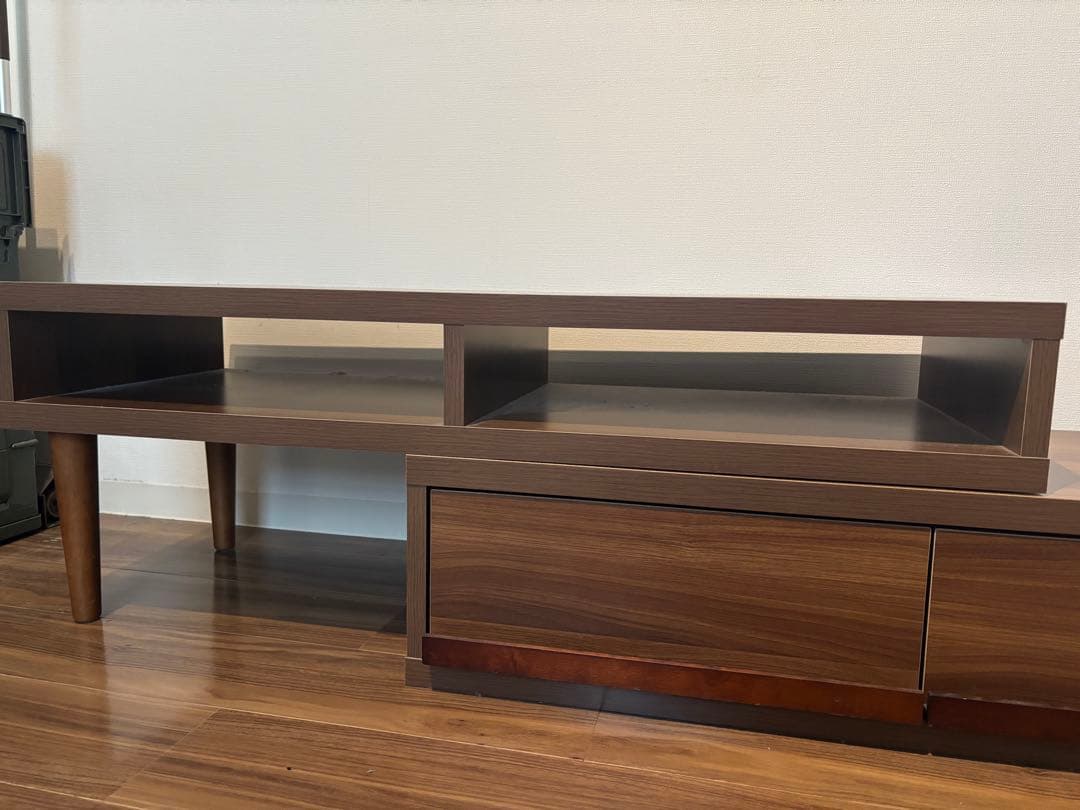 【値下げ】木製ブラウンテレビ台 引き出し付き