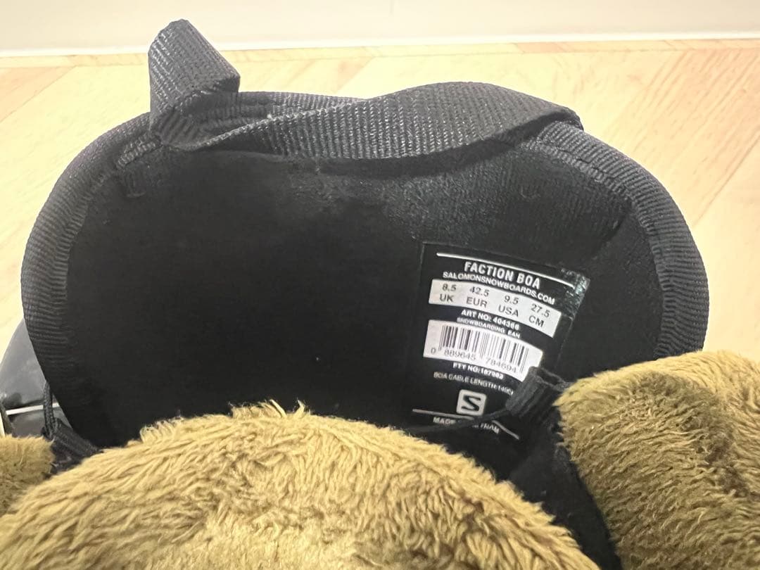 【美品】サロモン SALOMON FACTION スノーボードブーツ 27.5