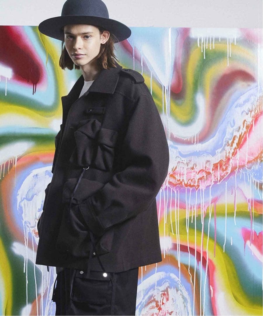 メゾンスペシャル ハイパー マルチポケット プライム オーバー ウール ブルゾン