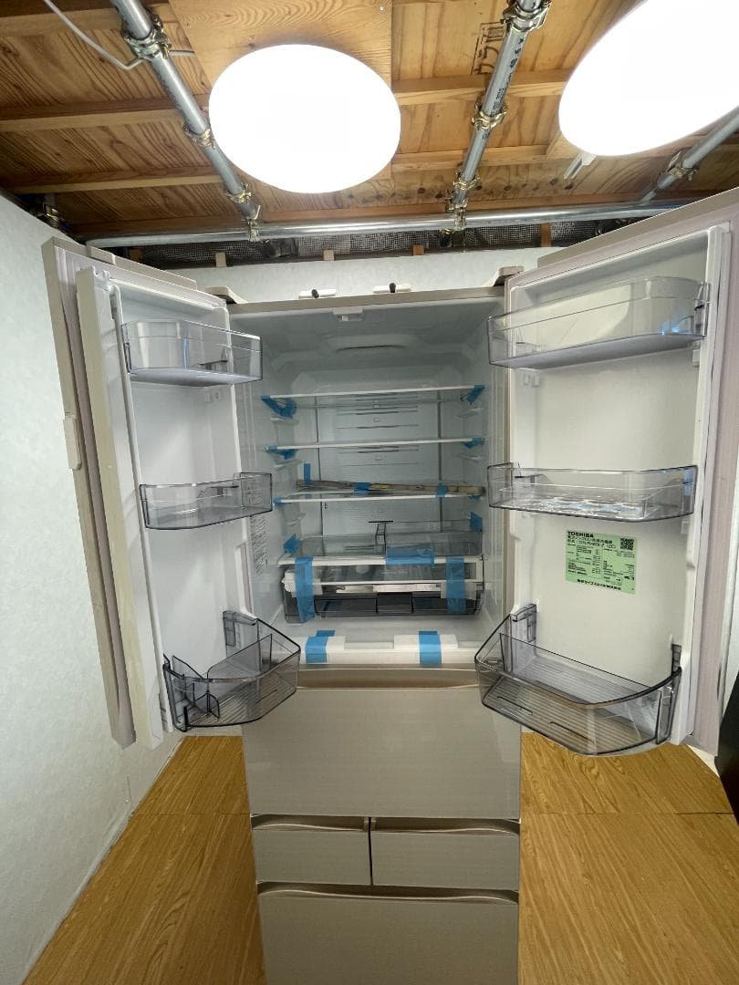 K☆042 東芝 ６ドア冷蔵庫 GR-R460FZ 重量オプション込 未使用品