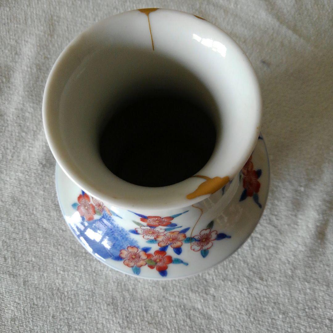 今右衛門作　染錦　芝桜紋　花瓶