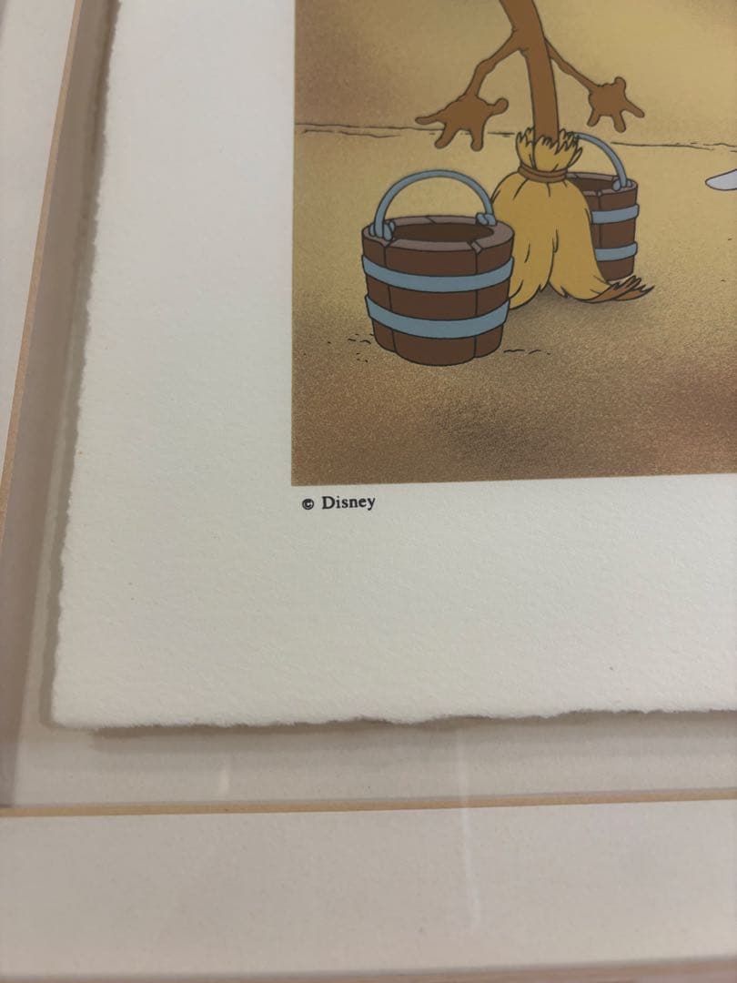 ディズニートレジャーズミッキーマウス絵画ファンタジア　レア世界限定7500枚版画