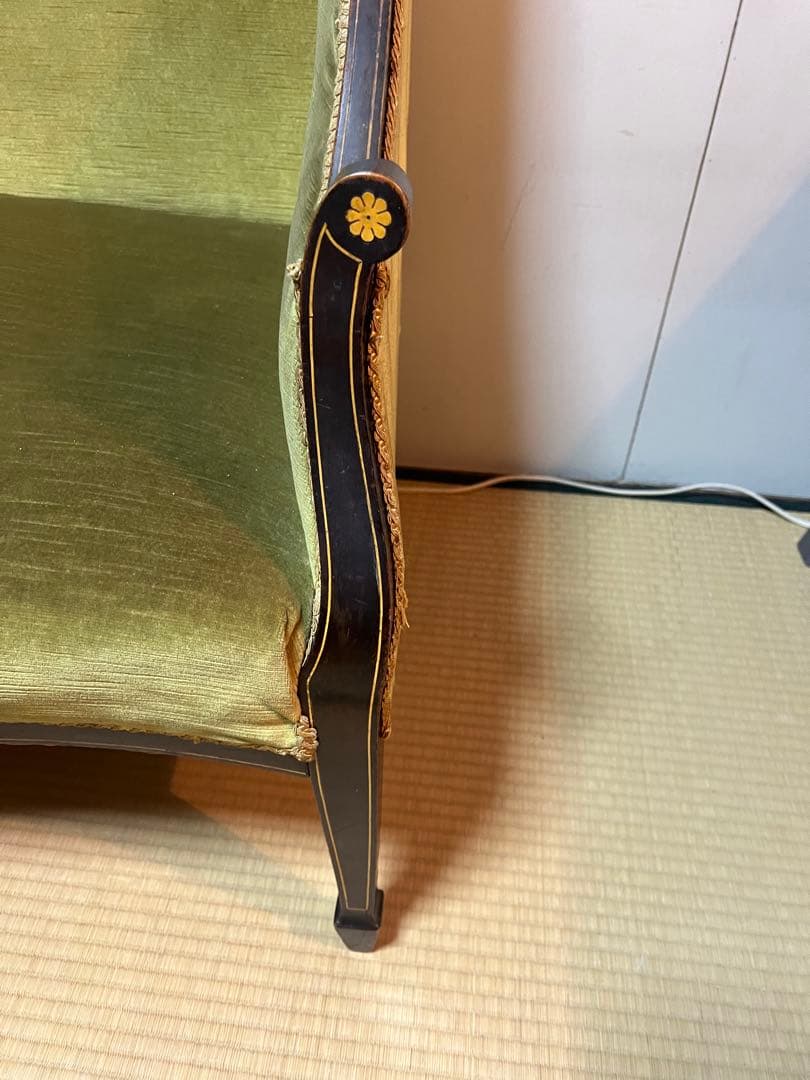 アールデコ　2人掛けソファー　1920年代製　当時物￼送料込み