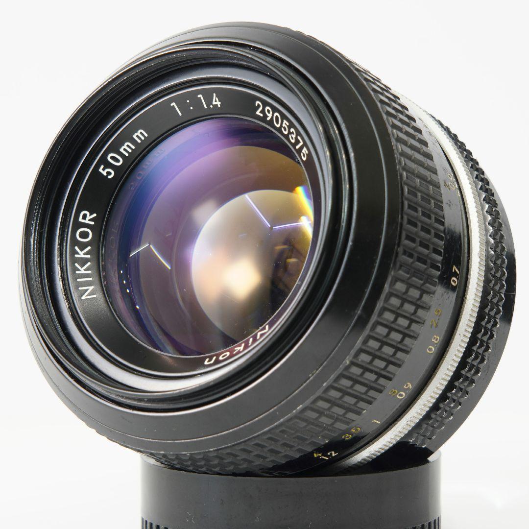 【美品】NIKON 非AI NIKKOR 50mm f1.4 MF レンズ