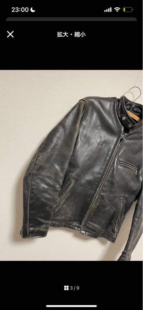 Schott USA製 シングルライダース レザージャケット 90s 00s