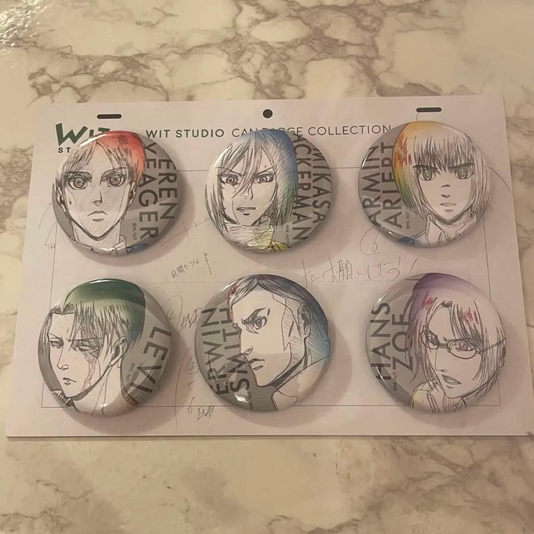 WIT STUDIO 進撃の巨人 缶バッジコレクション 原画 浅野恭司