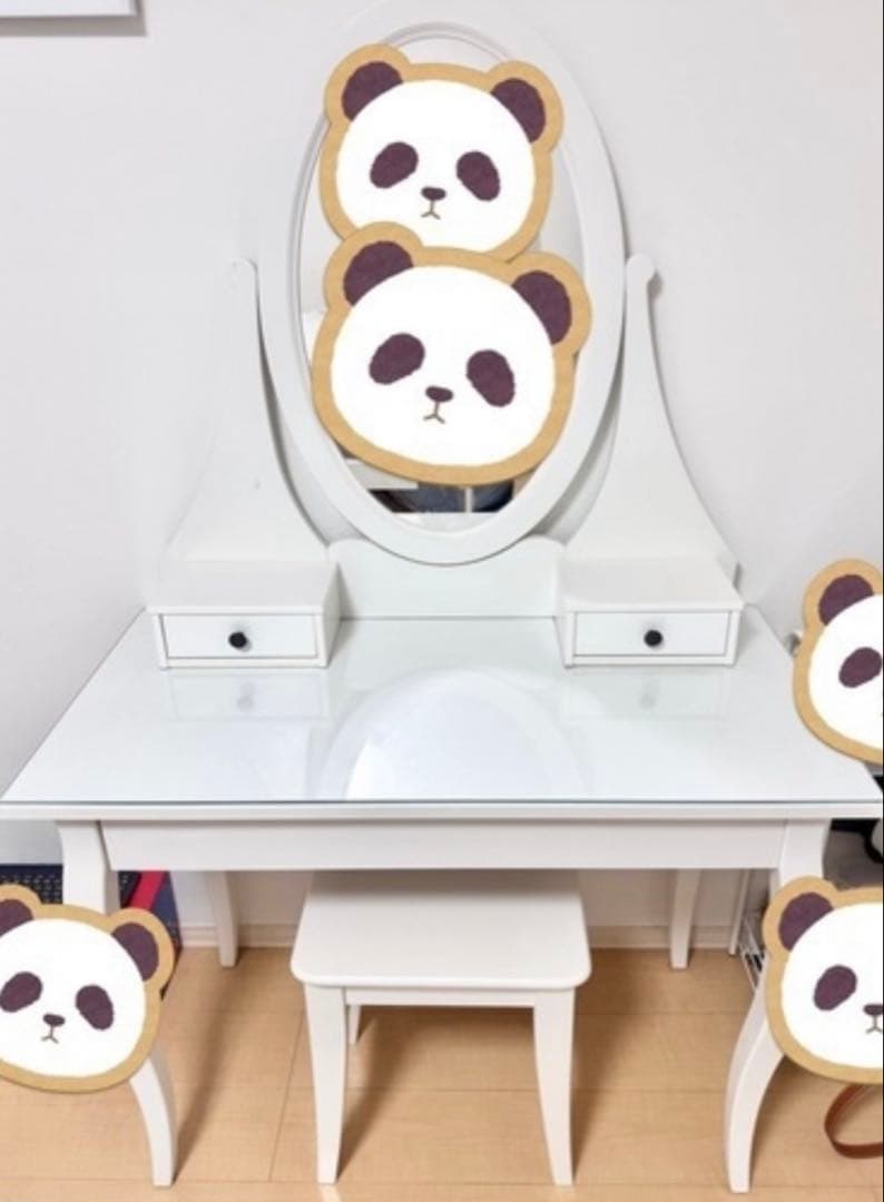 イケア　ヘムネス　ドレッサー　ホワイト　椅子付き