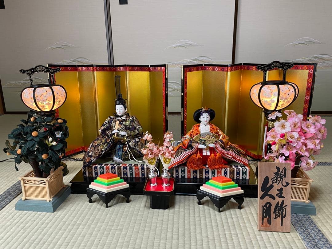 久月の雛人形　親王飾り❗️緊急お値下げ❗️
