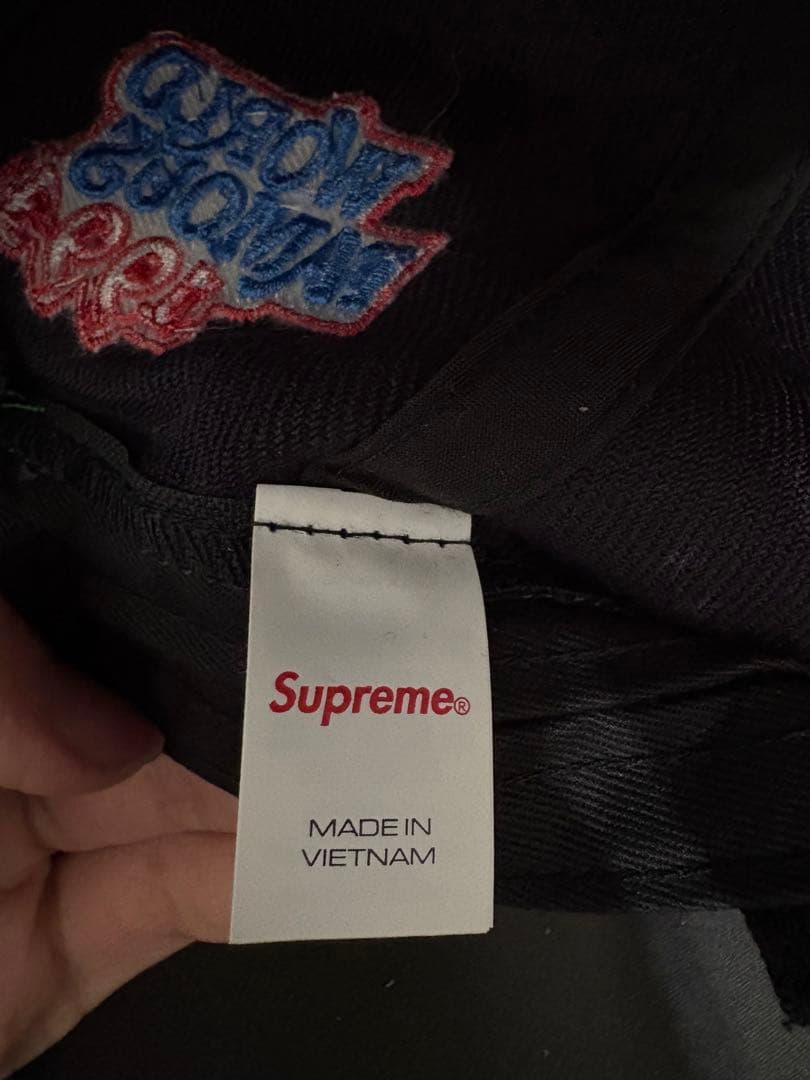 SUPREME World Famous S Logo キャップ　ネイビー