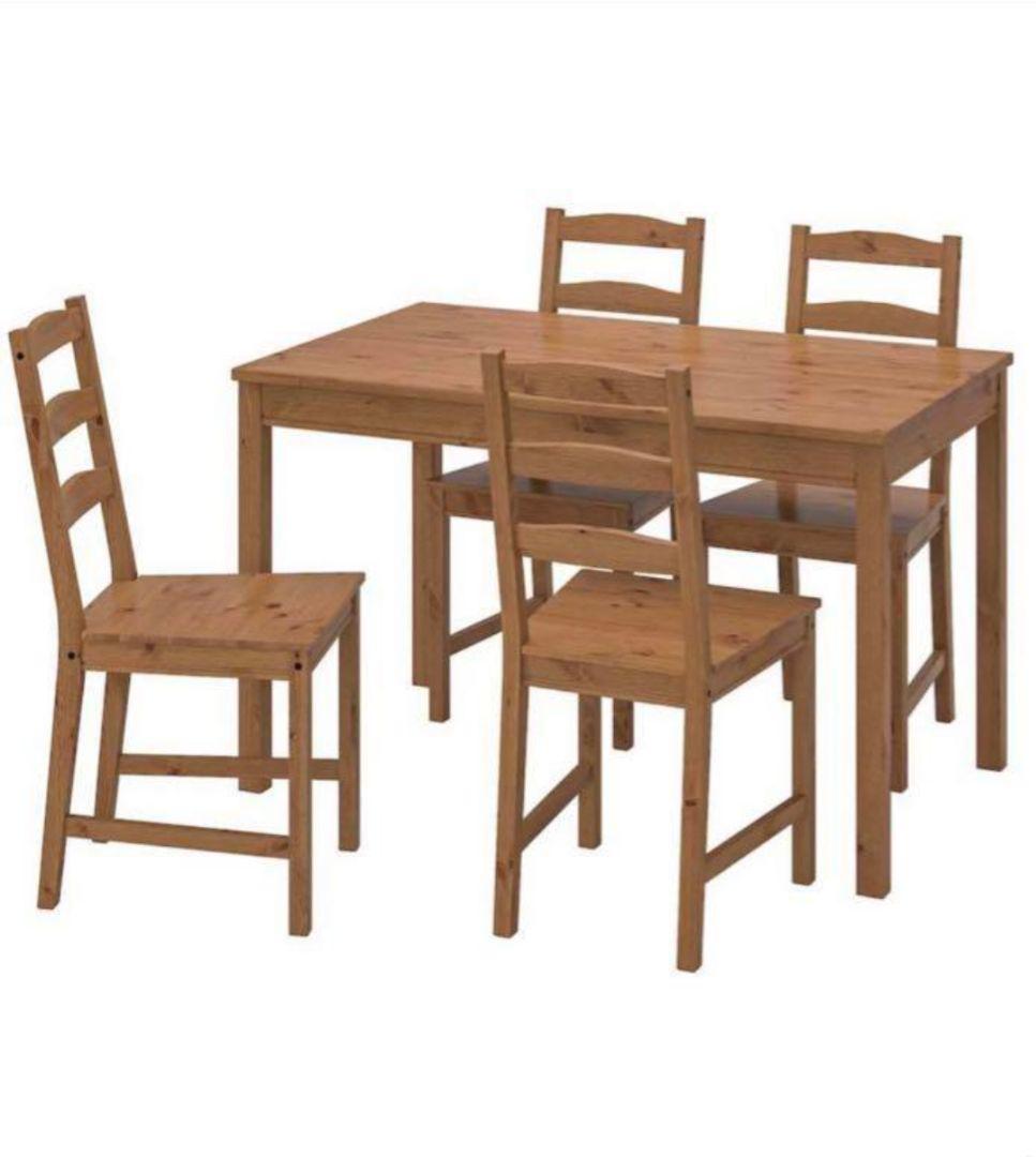 【引取限定】IKEA・JOKKMOKK（ヨックモック）ダイニングテーブル、チェア