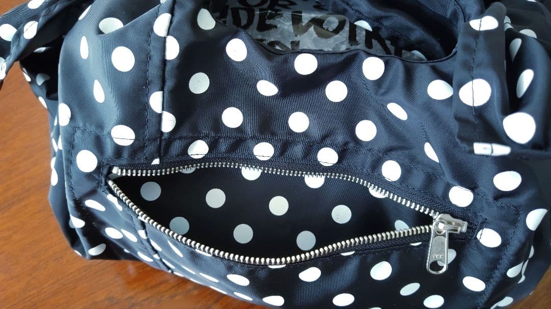 コムデギャルソン　グッドデザインショップ　ドット＆リボンバッグ　ブラック