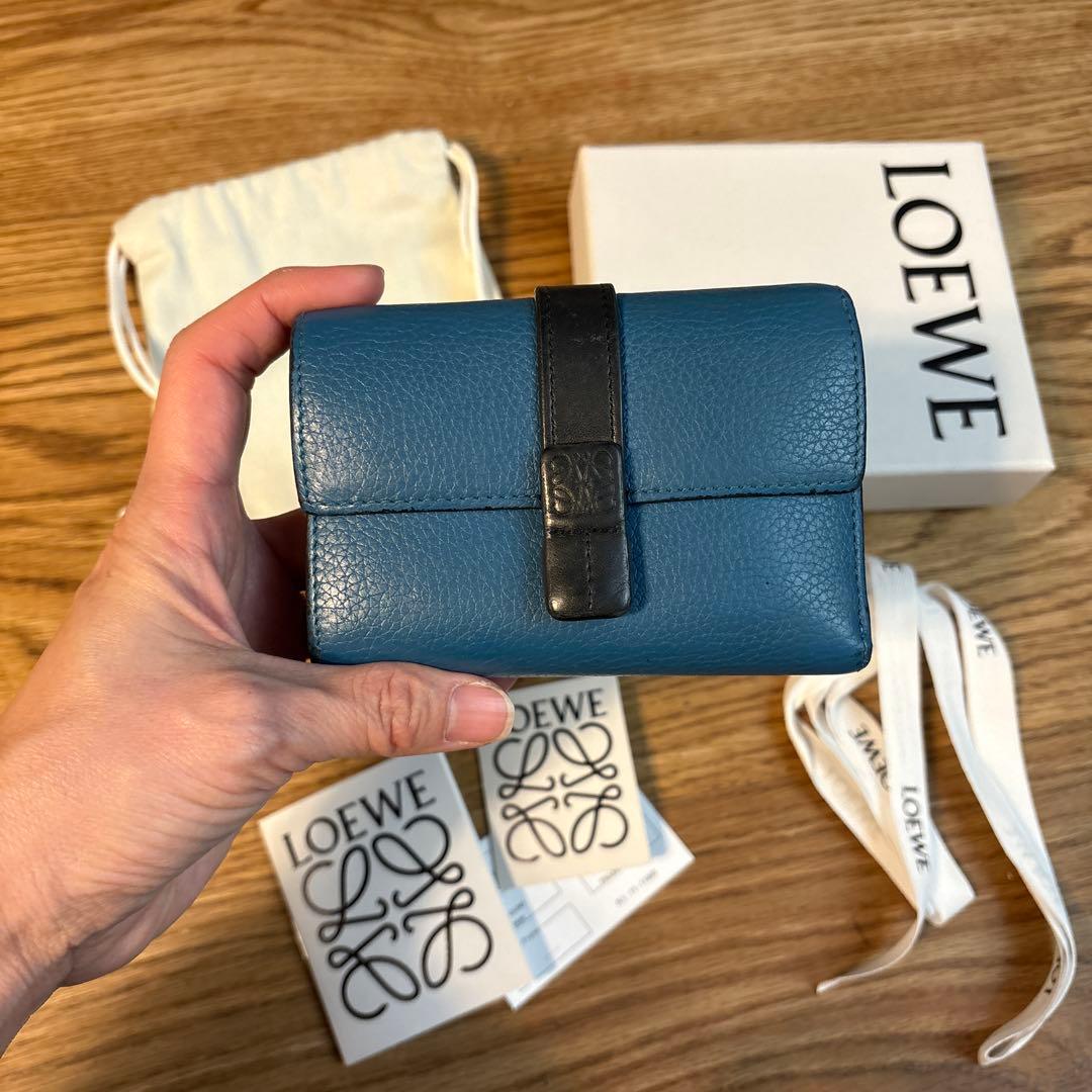 【ビジー】LOEWE バーティカル　スモール　ウォレット　廃盤カラー