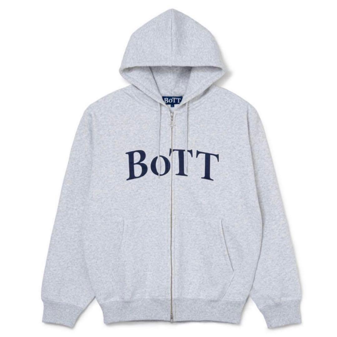 BOTT OG Logo Zip Hoodie Ash (グレー) - Lサイズ