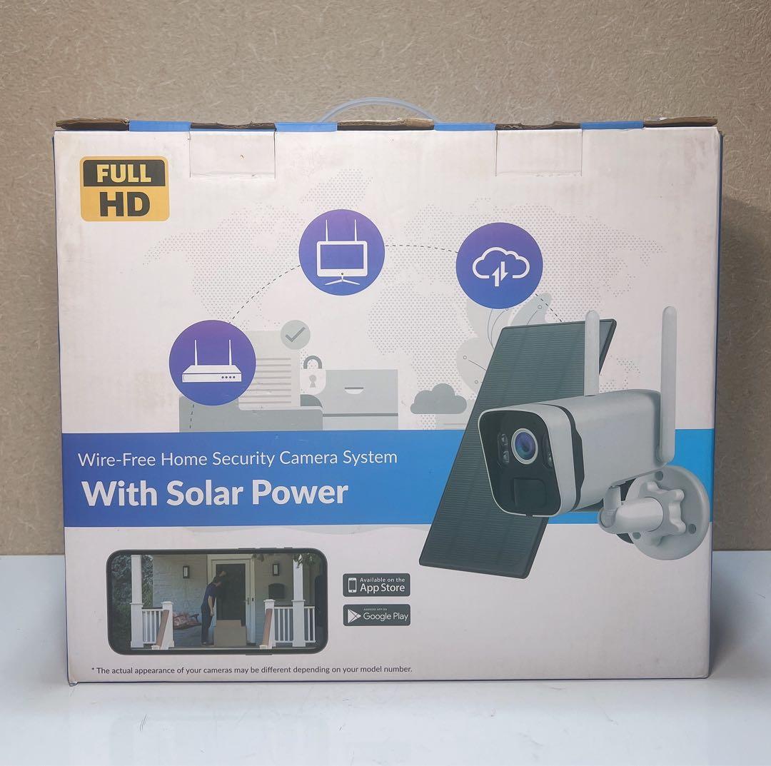 太陽光発電によるワイヤレスホームセキュリティカメラシステム