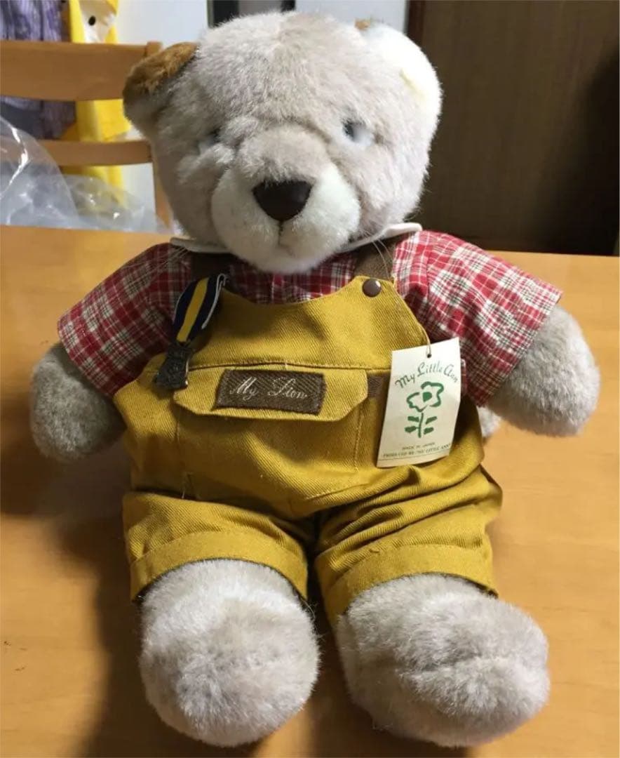 タグつき　ビンテージ　昭和レトロ　日本製　くま　男の子　洋服あり　ぬいぐるみ