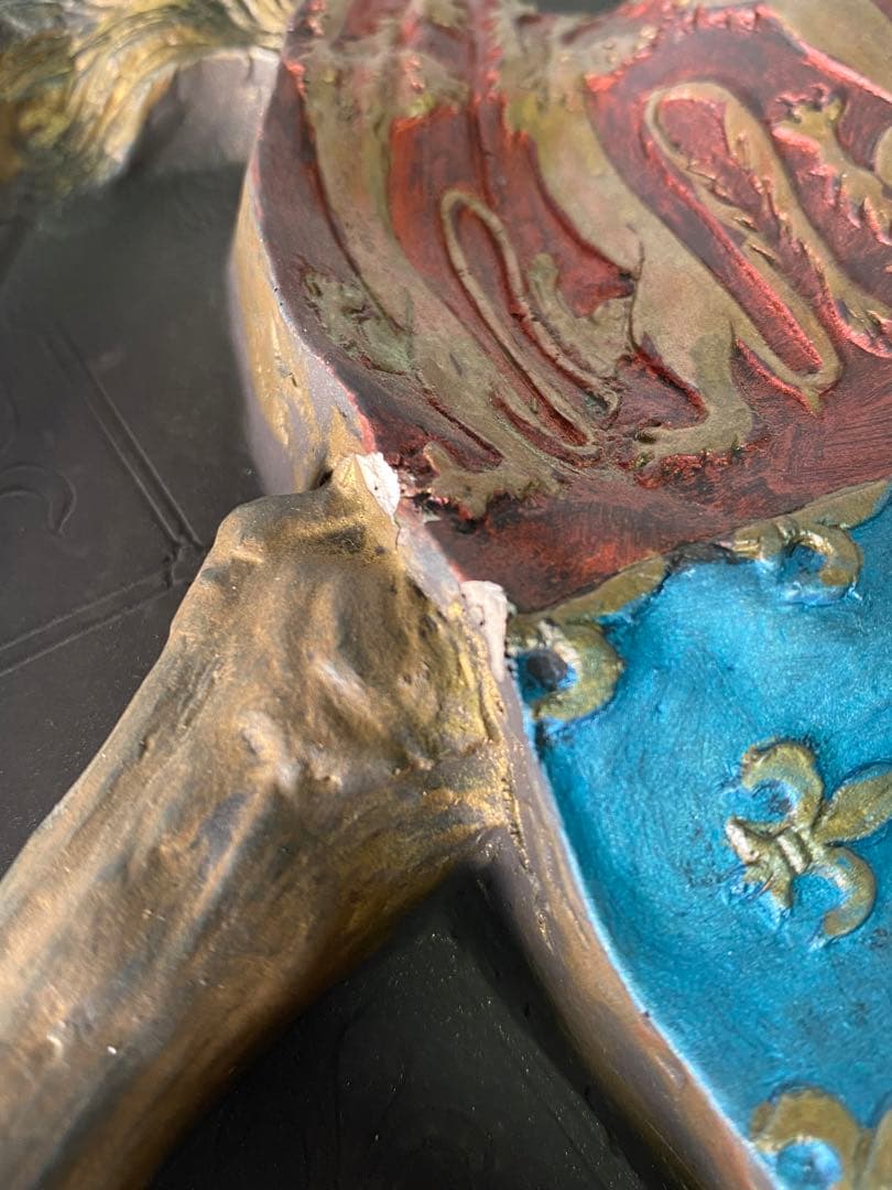 1704❣️ エドワード３世 レリーフ壁掛け彫刻