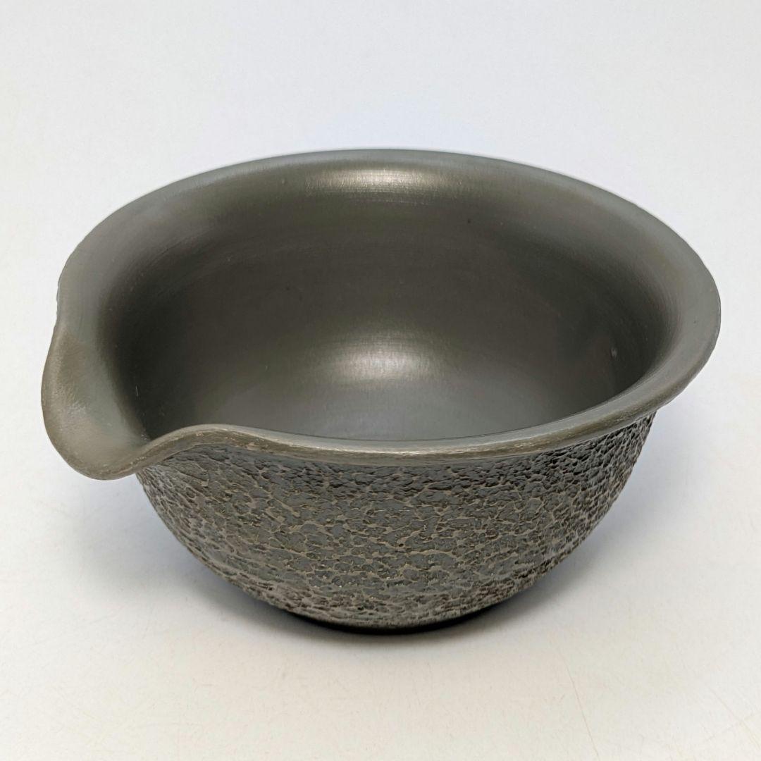 藤田龍峰 青備前石目煎茶器（宝瓶・湯冷まし・煎茶碗5客） 合箱合布 備前焼 急須