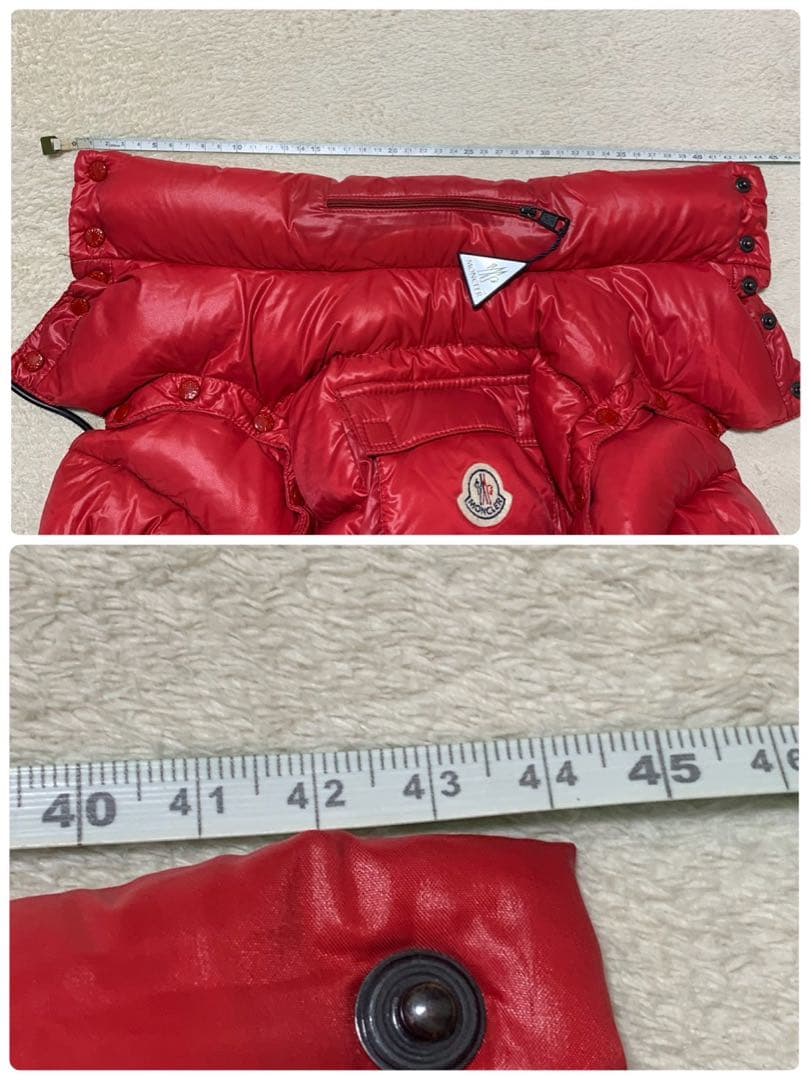 美品 犬用ダウンジャケット モンクレール CHIHUAHUA MONCLER 赤
