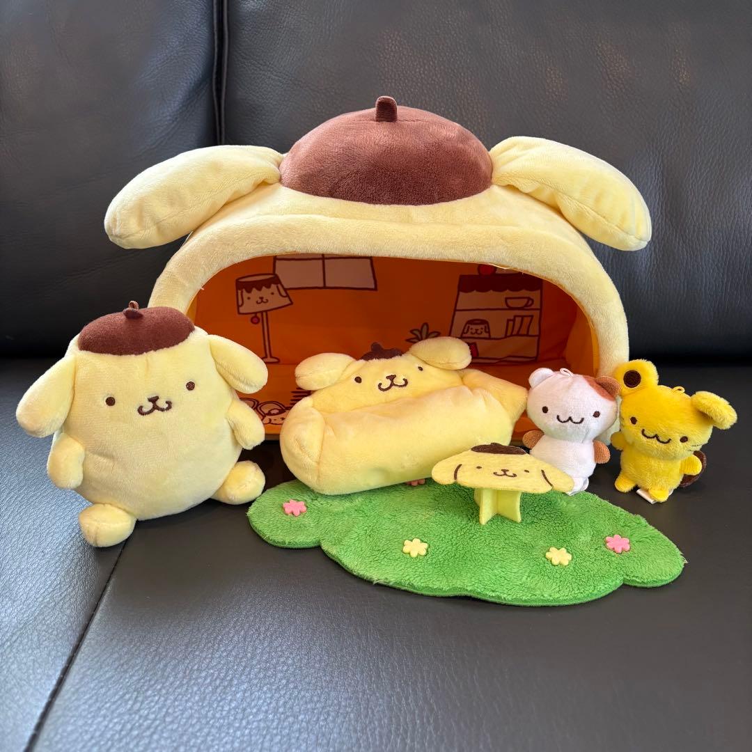 ポムポムプリン　おうち　ぬいぐるみセット