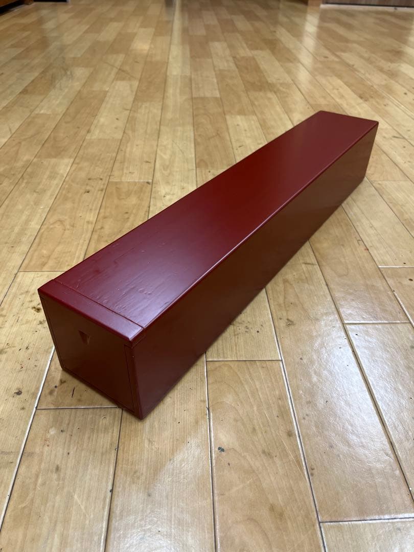 本漆塗り　(紅溜め艶消し) 掛軸用桐箱