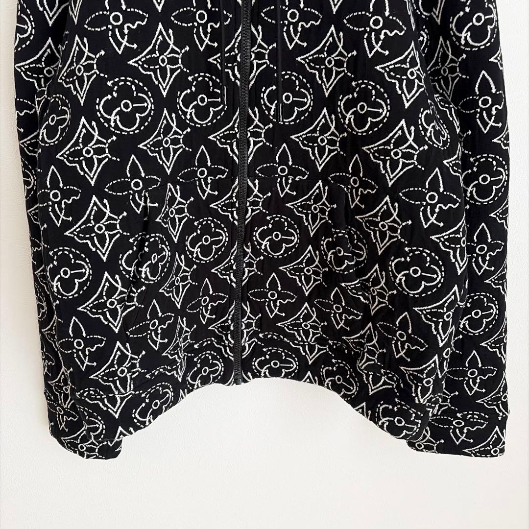 【極美品✨】ルイヴィトン NBA モノグラムフラワー キルテッド フーディ