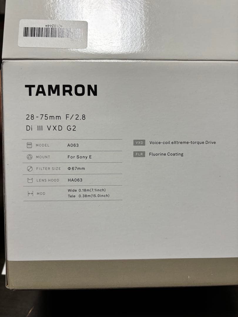 レンズ(ズーム) Tamron 28-75mm F2.8 Di III VXD (A063)