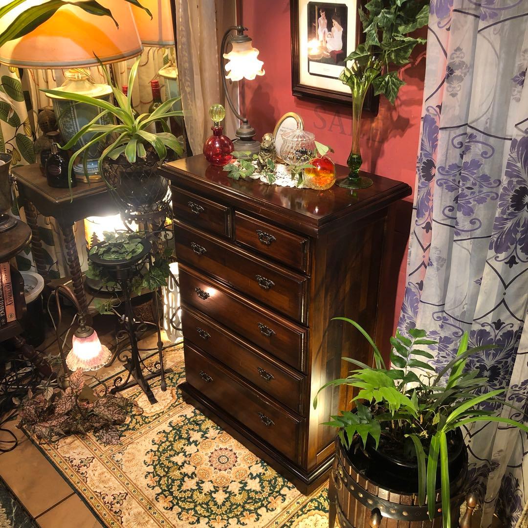 りおちゃんママ オールドパイン　80’s アンティーク　アクセントチェスト