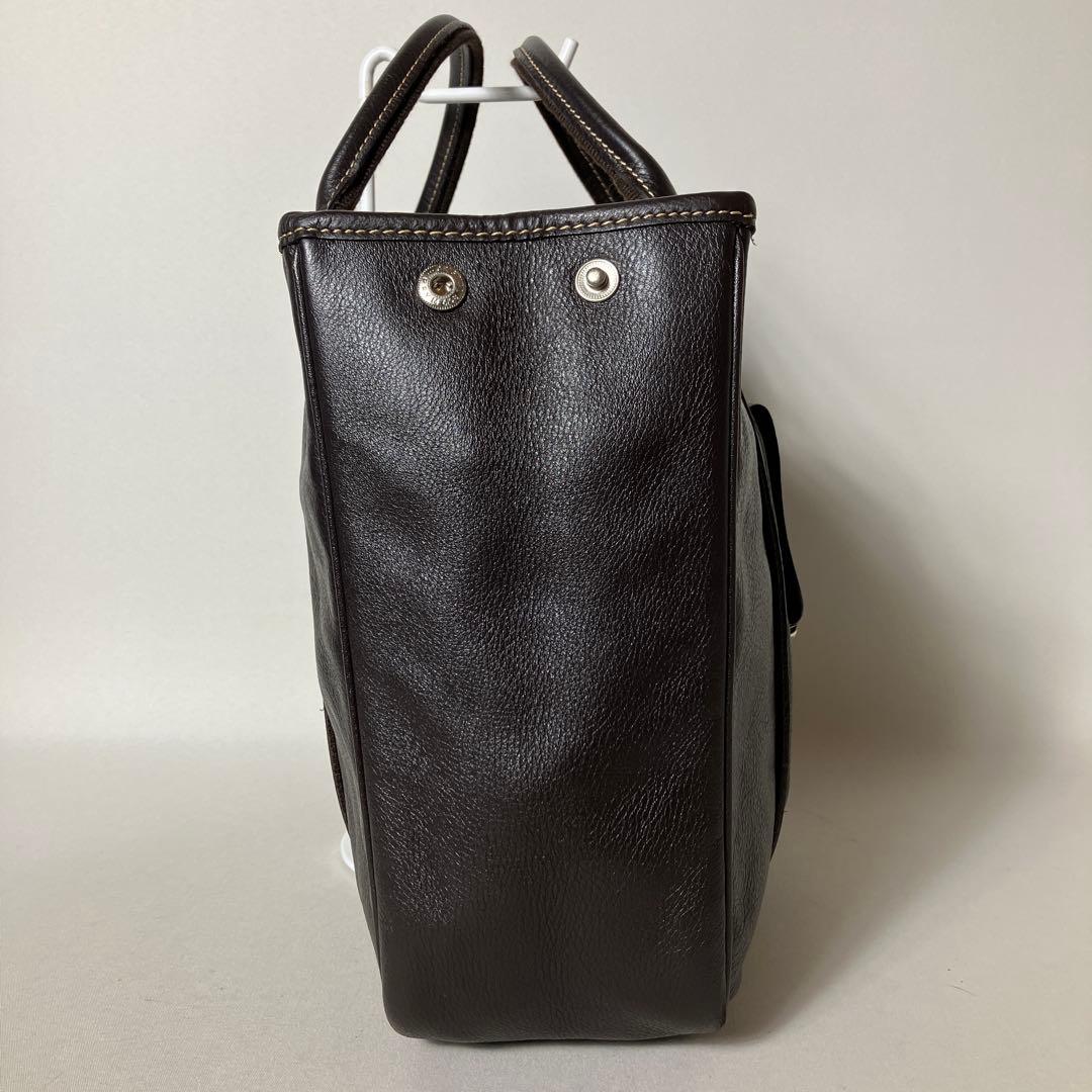 2512-30｜美品｜ロンシャン ハンドバッグ レザー ダークブラウン